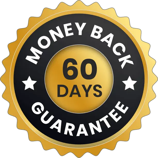 60-day 100% money-back guarantee.