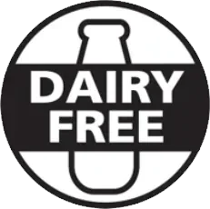 Dairy free badge supplied by the vendor