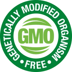 GMO free badge supplied by the vendor